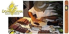 Cigar roller at California wedding